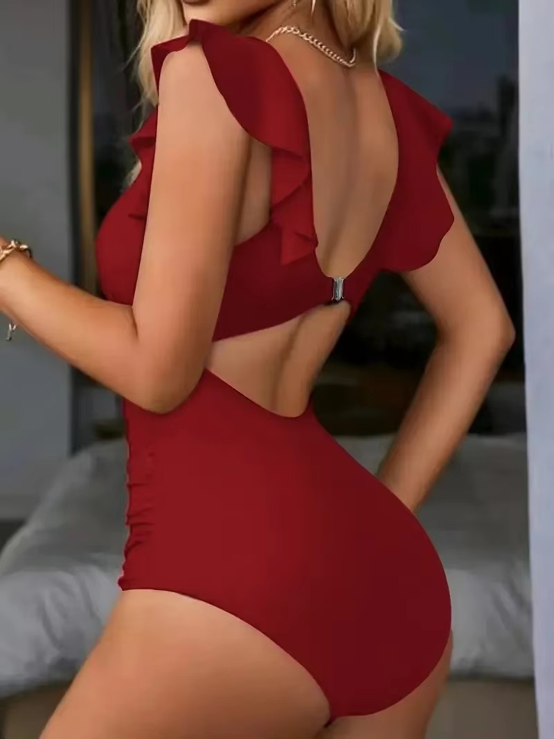 Backless One Piece Swimsuit