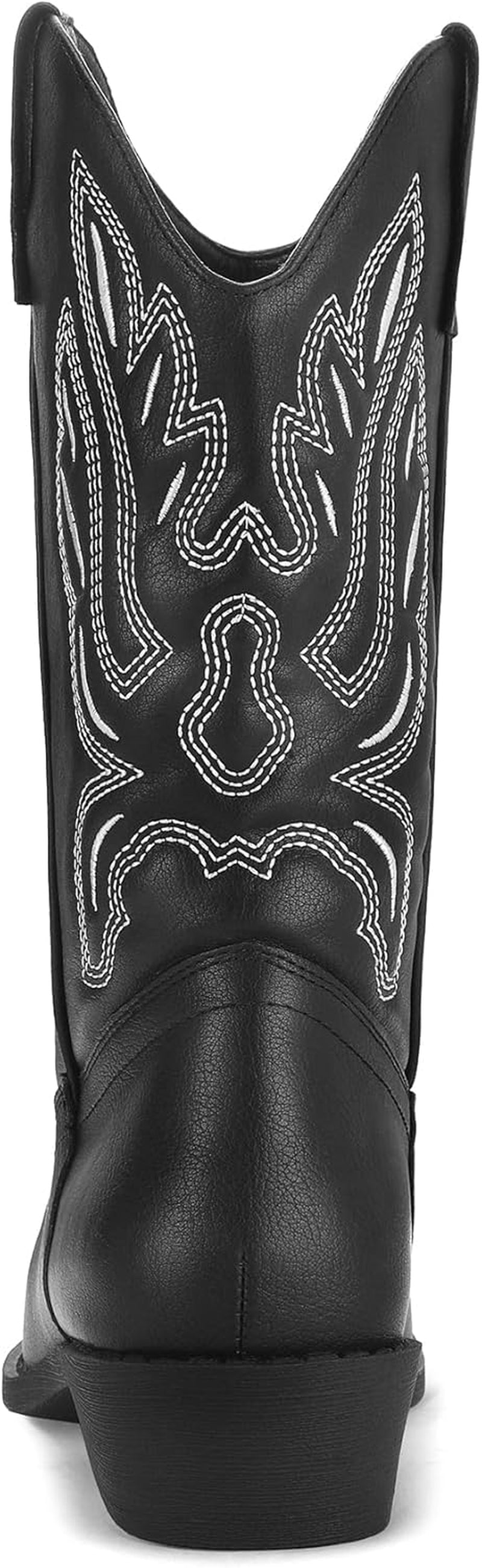 Women'S Western Cowboy Boots Embroidered Mid-Calf Pointed Toe Cowgirl Boot