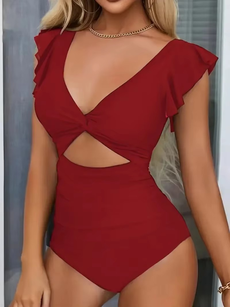 Backless One Piece Swimsuit
