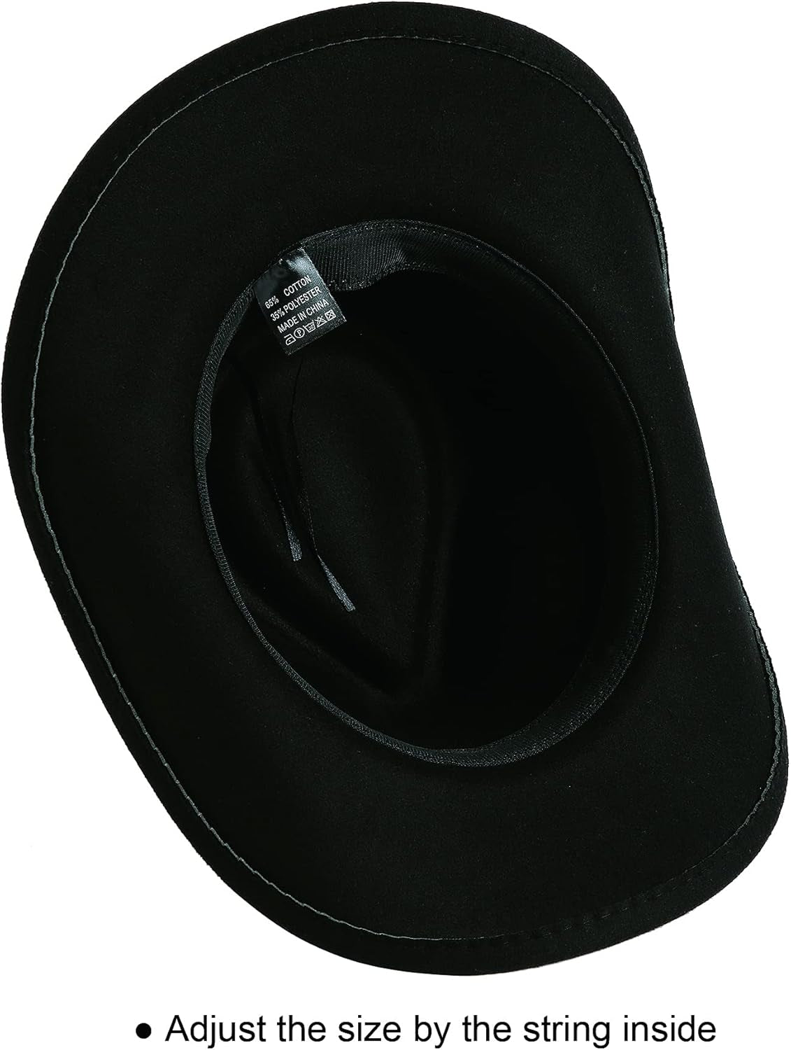 Women Men Felt Wide Brim Western Cowboy Hats Belt Buckle Panama Hat