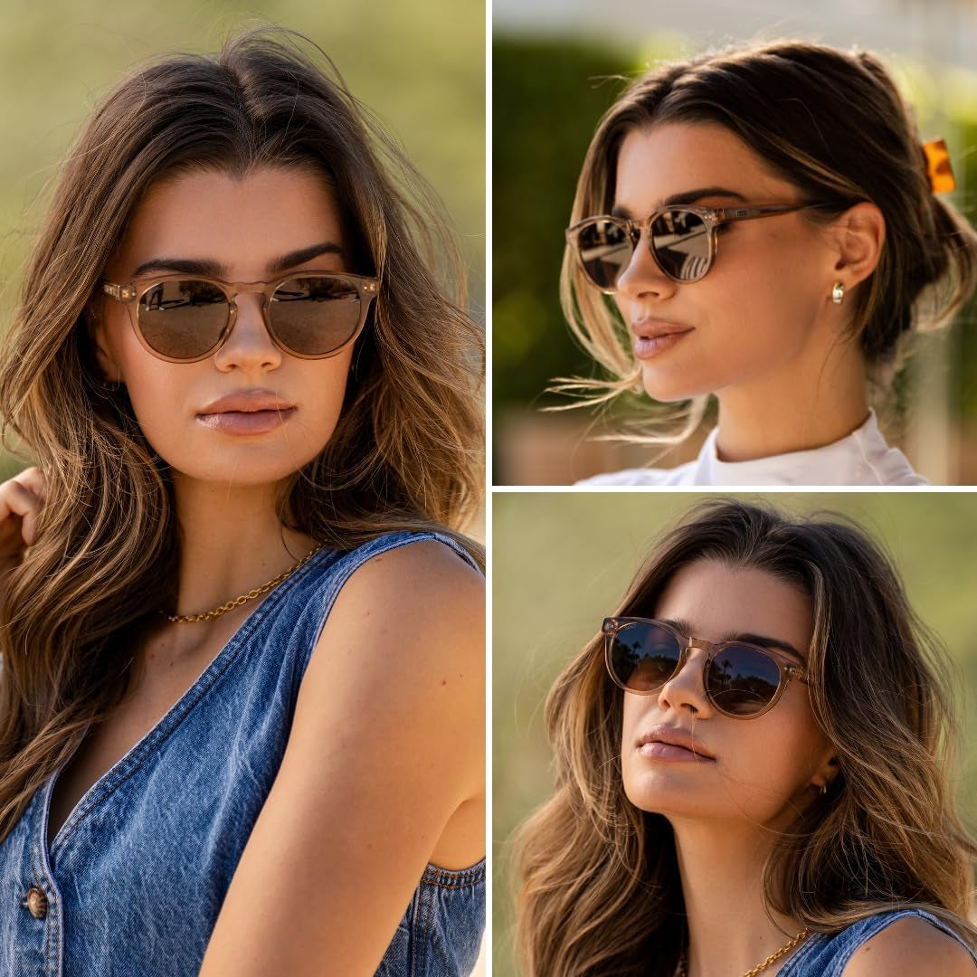 Polarized Classic round Retro Women'S Sunglasses