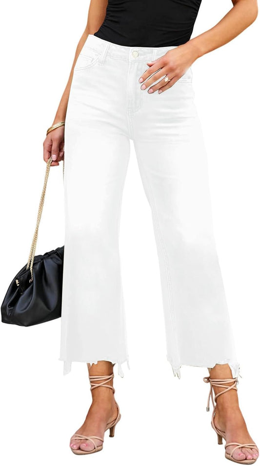 High Waisted Flare Jeans for Women Casual Bell Bottom Denim Pants